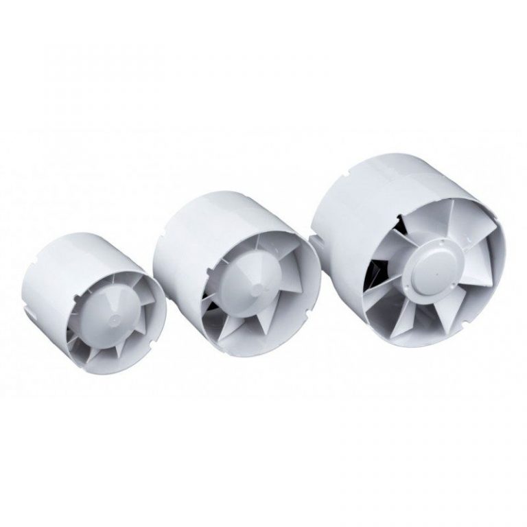 Extractor de aire en línea Vents para ventilación indoor con ducto redondo