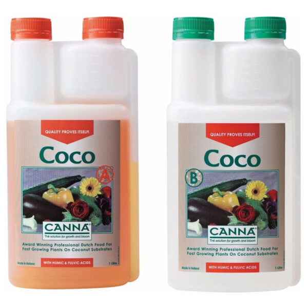 Coco A + B Canna fertilizante base para fibra de coco en crecimiento y floración