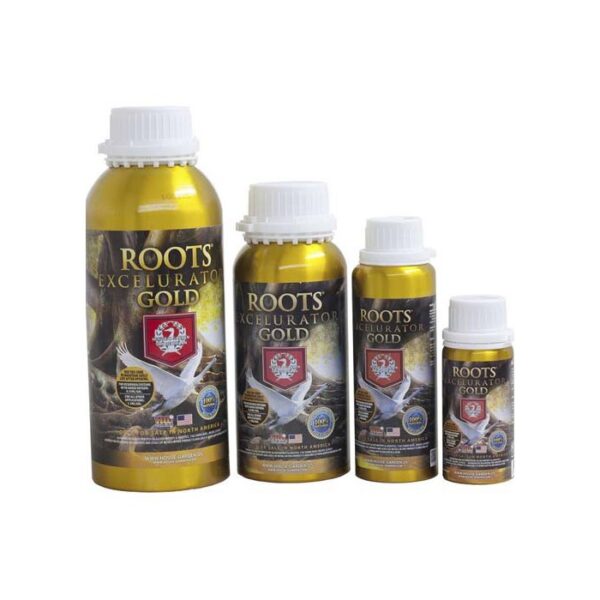 Roots Excelurator Gold House & Garden estimulador de raíces en formatos 100 mL 250 mL 500 mL y 1L