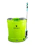 Pulverizador de espalda eléctrico Electrogrow 16L frontal con lanza metálica y depósito verde
